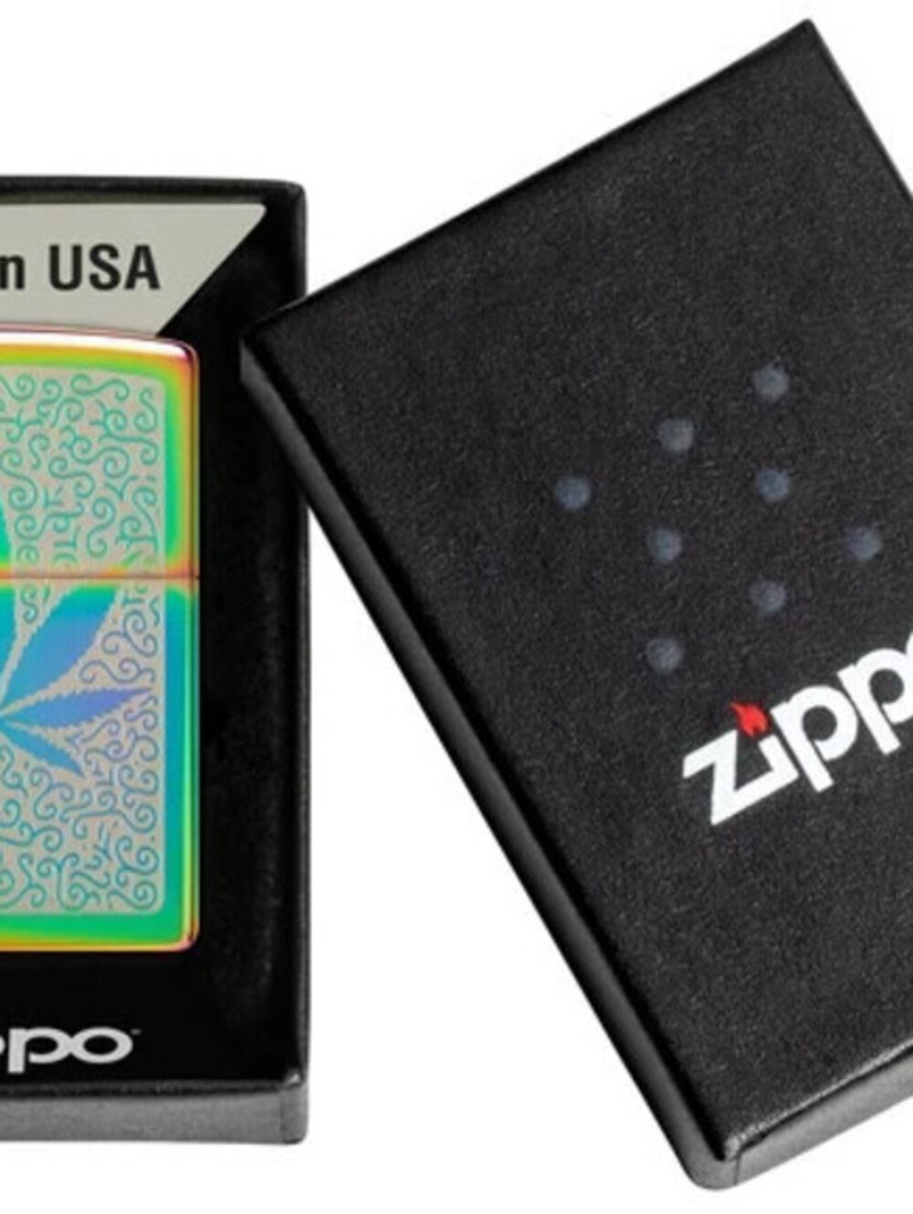 Zippo Lighter Cannabis Design